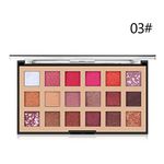 Buy Miss Rose Professional Make-up 18 Color Eyeshadow Colorfull Eyeshadow Pans 19.7g (7001-437M3) - Purplle