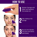 Buy NY Bae Pro Beauty Blender | Makeup Sponge | Flawless Finish | Maximum Coverage - Violet - Purplle