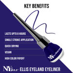 Buy NY Bae Ellis Eyeland - Blue Lagoon (6 ml) | Intense Colour | Glossy Finish | Smudgeproof | Waterproof | Lasts up to 12 hours | Vegan - Purplle