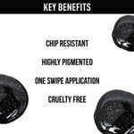 Buy NY Bae Galasexy Nail Lacquer - Shimmery Black Hole 08 (6 ml) | Black | Shimmer Finish | High Colour Payoff | Chip Free | Long lasting | Cruelty Free - Purplle