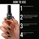 Buy NY Bae Galasexy Nail Lacquer - Shimmery Black Hole 08 (6 ml) | Black | Shimmer Finish | High Colour Payoff | Chip Free | Long lasting | Cruelty Free - Purplle