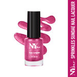 Buy NY Bae Sugar Effect Sprinkles Sundae Nail Lacquer - Dragonfruit Sprinkles Sundae 13 (6 ml) | Pink | Sugar Effect | Highly Pigmented | Chip Resistant | Non-Yellowing | Streak-free Application | Cruelty Free | Non-Toxic - Purplle
