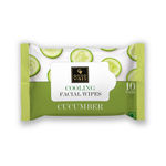 Buy Good Vibes Cucumber Cooling Facial Wipes | Hydrating, Cleansing, Soothing | Vegan, No Parabens, No Sulphates, No Alcohol, No Mineral Oil (10 Wipes) - Purplle