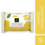 Buy Good Vibes Lemon Refreshing Facial Wipes | Cleansing, Hydrating | Vegan, No Parabens, No Sulphates, No Alcohol, No Mineral Oil (10 Wipes) - Purplle