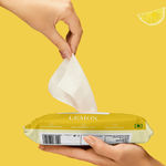 Buy Good Vibes Lemon Refreshing Facial Wipes | Cleansing, Hydrating | Vegan, No Parabens, No Sulphates, No Alcohol, No Mineral Oil (10 Wipes) - Purplle