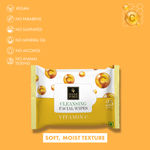 Buy Good Vibes Vitamin C Cleansing Facial Wipes | Refreshing, Rejuvenating | Vegan, No Parabens, No Sulphates, No Alcohol, No Mineral Oil (25 Wipes) - Purplle