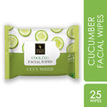 Buy Good Vibes Cucumber Cooling Facial Wipes | Hydrating | Vegan, No Parabens, No Sulphates, No Alcohol, No Mineral Oil, No Animal Testing (25 Wipes) - Purplle