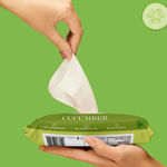 Buy Good Vibes Cucumber Cooling Facial Wipes | Hydrating | Vegan, No Parabens, No Sulphates, No Alcohol, No Mineral Oil, No Animal Testing (25 Wipes) - Purplle