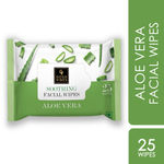 Buy Good Vibes Aloe Vera Soothing Facial Wipes | Vegan, No Parabens, No Sulphates, No Alcohol, No Mineral Oil, No Animal Testing (25 Wipes) - Purplle