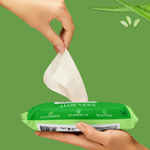 Buy Good Vibes Aloe Vera Soothing Facial Wipes | Vegan, No Parabens, No Sulphates, No Alcohol, No Mineral Oil, No Animal Testing (25 Wipes) - Purplle