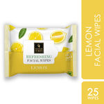 Buy Good Vibes Lemon Refreshing Facial Wipes, Hydrating | Vegan, No Parabens, No Sulphates, No Alcohol, No Mineral Oil, No Animal Testing (25 Wipes) - Purplle