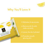 Buy Good Vibes Lemon Refreshing Facial Wipes, Hydrating | Vegan, No Parabens, No Sulphates, No Alcohol, No Mineral Oil, No Animal Testing (25 Wipes) - Purplle