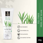 Buy Good Vibes Tea Tree Oil Control Peel Off Mask | Anti-Acne Clarifying | With Castor Oil | No Parabens No Sulphates No Mineral Oil (50 gm) - Purplle
