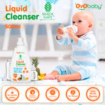 Buy OYO BABY Liquid Cleanser, Anti-Bacterial, Food Grade, For Baby Bottles, Accessories and Vegetables (500 ml) - Purplle
