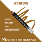 Buy NY Bae Long Eye-Land - Bronze (2.5 g) | Deep Intense Kohl Eye Pencil | Enriched with Vitamin E & Castor Oil | Rich Pigment | Long lasting - Purplle