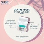 Buy GUBB Dental Floss Thread, Mint Waxed - 50M - Purplle