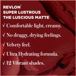 Buy Revlon Super Lustrous The Luscious Matte Lipstick - Heart Breaker - Purplle