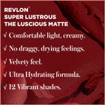 Buy Revlon Super Lustrous The Luscious Matte Lipstick - Black Cherry - Purplle