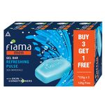 Buy Fiama Men Refreshing Pulse Gel Bar, With Sea Minerals & Skin Conditioners - 125g (Buy 3 Get 1 Free) - Purplle