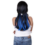 Buy STREAK STREET PALANTINATE BLUE BONNET OMBRE HAIR EXTENSIONS - Purplle