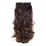 Buy STREAK STREET CLIP-IN 24" OUT CURL MIX BROWN HAIR EXTENSIONS - Purplle
