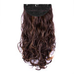 Buy STREAK STREET CLIP-IN 24" FULL-WAVY MIX BROWN HAIR EXTENSIONS - Purplle