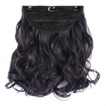 Buy STREAK STREET CLIP-IN 18" FULL-WAVY NATURAL BLACK HAIR EXTENSIONS - Purplle