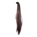 Buy STREAK STREET STRAIGHT DARK BROWN PONYTAIL WITH COPPER HIGHLIGHTS - Purplle