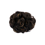 Buy STREAK STREET DARK BROWN MESSY BUN WITH GOLDEN HIGHLIGHTS - Purplle