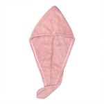 Buy Streak Street Microfiber Hair Wrap Towel- Salmon Pink - Purplle