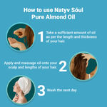 Buy Natyv Soul Pure Almond Oil from Californian Almonds | Cold Pressed | Reduces Hair Fall | 100 ml - Purplle