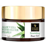 Buy Good Vibes Aloe Vera Nourishing Face Gel with Silver Pearls (50 g) - Purplle