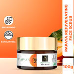 Buy Good Vibes Papaya Rejuvenating Face Scrub | Cleansing Moisturizing | With Almond Oil | No Parabens No Sulphates No Mineral Oil (100 g) - Purplle