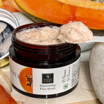 Buy Good Vibes Papaya Rejuvenating Face Scrub | Cleansing Moisturizing | With Almond Oil | No Parabens No Sulphates No Mineral Oil (100 g) - Purplle