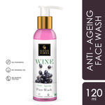 Buy Good Vibes Wine Anti-Ageing Face Wash | Antioxidant, Elasticity | No Parabens, No Mineral Oil, No Animal Testing (120 ml) - Purplle