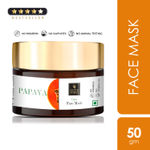Buy Good Vibes Papaya Glow Face Mask | Brightening Lightens Scars | With Basil | No Parabens No Sulphates No Mineral Oil No Animal Testing (50 g) - Purplle