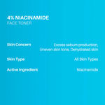 Buy DERMDOC by Purplle 4% Niacinamide Face Toner (100 ml) | Toner for All Skin Type | Alcohol Free Toner | open pores on face | clogged pores | skin brightening - Purplle