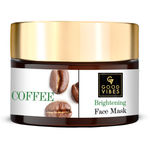 Buy Good Vibes Coffee Brightening Face Mask | Anti-Acne, Anti-Ageing | No Parabens, No Sulphates, No Mineral Oil, No Animal Testing (50 g) - Purplle