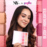 Buy NY Bae Pro Blush + Highlighter Palette - 02 (16 g) | Blendable | 8 In 1 | Matte & Shimmer Shades | Rich Colour | Multipurpose | Travel Friendly - Purplle