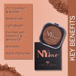 Buy NY Bae Pro Contour & Bronze - Nude Brown 02 (4 gm) | 2 In 1 Powder | With Almond Oil & Vitamin E | Rich Colour | Super Blendable | Travel Friendly - Purplle