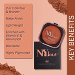 Buy NY Bae Pro Contour & Bronze - Light Brown 03 (4 gm) | 2 In 1 Powder | With Almond Oil & Vitamin E | Rich Colour | Super Blendable | Travel Friendly - Purplle