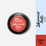 Buy Blue Heaven Shimmer Matt Blush On 503(7 g) - Purplle