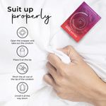 Buy Mojocare Excites Extra Dotted Condoms - Strawberry Flavoured - 10pc | With Benzocaine for Long Lasting Pleasure - Purplle