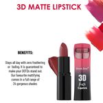 Buy Seven Seas 3D Matte Lipstick Velvet Smooth Full Coverage (Crown Of Thorns) - Purplle
