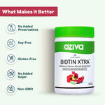 Buy OZiva Plant Based Biotin Xtra (with Keratin Builder) for Hair Repair & Regeneration, 60 Veg Biotin Capsules - Purplle