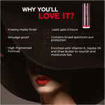 Buy Colorbar Velvet Matte Lipstick Check Mate - Maroon (4.2 g) - Purplle