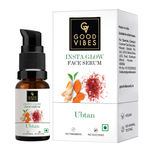 Buy Good Vibes Ubtan Insta Glow Face Serum | Brightening, Moisturizing | Vegan, No Parabens, No Sulphates, No Mineral Oil, No Animal Testing (30 ml) - Purplle