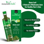 Buy NourishVitals Neem Leaf Juice |Natural & Wholesome | For Healthy Hair & Skin | No Added Sugar, 500ml - Purplle