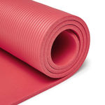 Buy MuscleXP Yoga Mat (10 mm) Extra Thick NBR Material for Men and Women, Exercise Mats with Carrying Strap for Workout, Yoga, Fitness, Pilates (Red) - Purplle