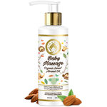 Buy Mom & World Baby Massage Pure Organic Sweet Almond Oil Cold Pressed | Hypoallergenic & Dermatologically Tested with No Mineral Oil, 200 ml - Purplle
